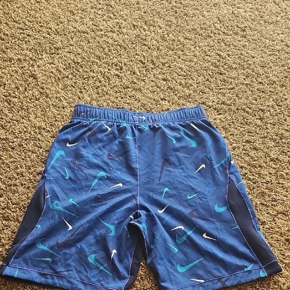 Kids Blue Patterned Shorts - Picture 3 of 3